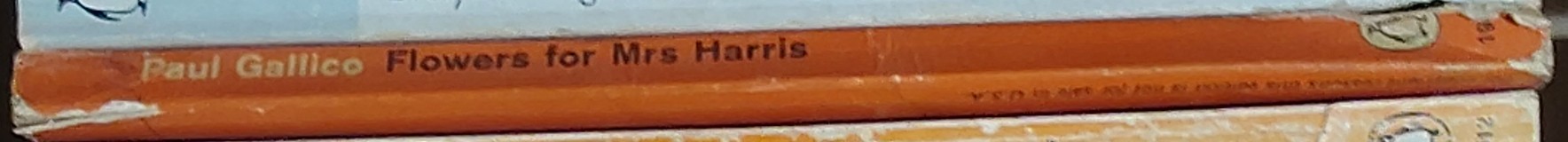 Paul Gallico  FLOWERS FOR MRS HARRIS spine of book image