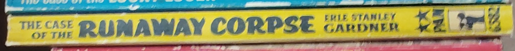 Erle Stanley Gardner  THE CASE OF THE RUNAWAY CORPSE spine of book image