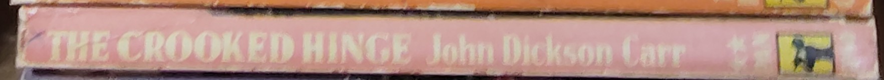 John Dickson Carr  THE CROOKED HINGE spine of book image