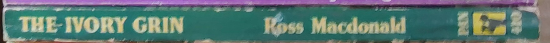 John Ross Macdonald  THE IVORY GRIN spine of book image