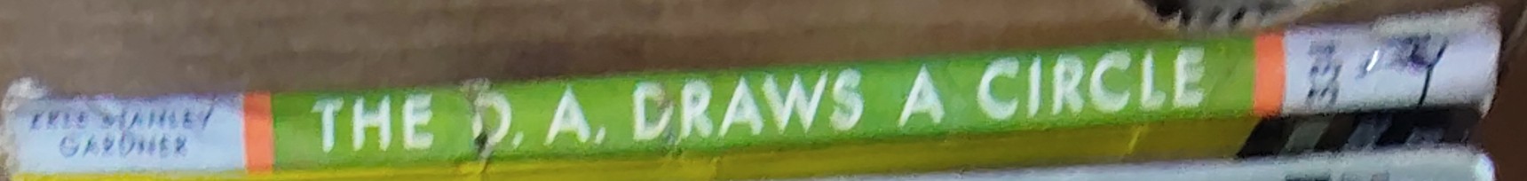 Erle Stanley Gardner  THE D.A. DRAWS A CIRCLE spine of book image