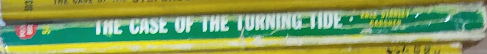 Erle Stanley Gardner  THE CASE OF THE TURNING TIDE spine of book image