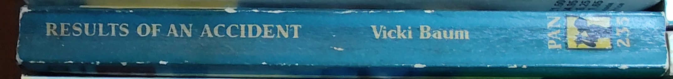 Vicki Baum  RESULTS OF AN ACCIDENT spine of book image