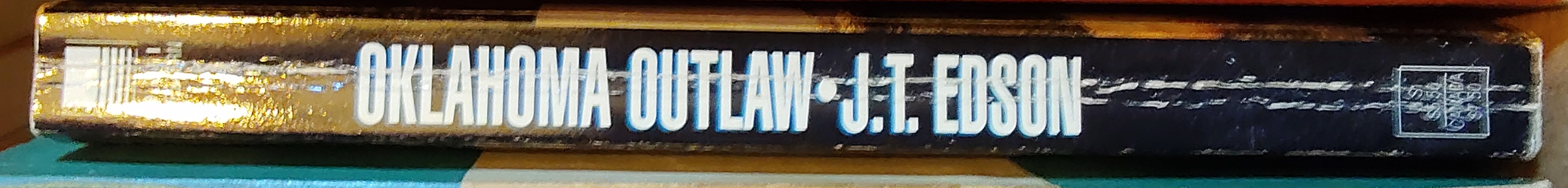 J.T. Edson  OKLAHOMA OUTLAW [U.K. title: WANTED! BELLE STAR] spine of book image