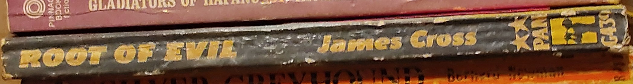 James Cross  ROOT OF EVIL spine of book image
