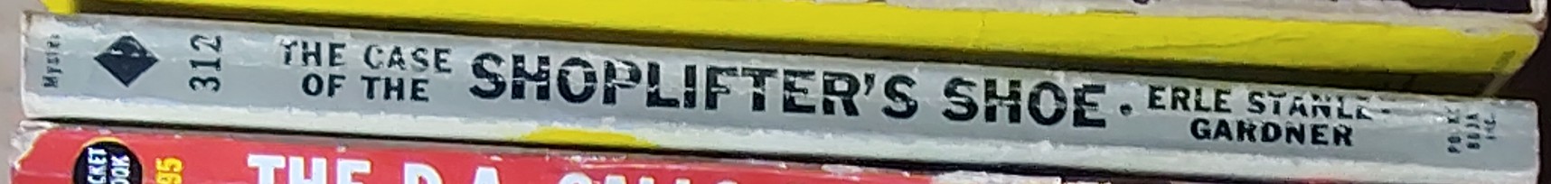 Erle Stanley Gardner  THE CASE OF THE SHOPLIFTER'S SHOE spine of book image