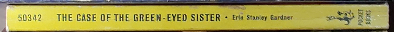 Erle Stanley Gardner  THE CASE OF THE GREEN-EYED SISTER spine of book image
