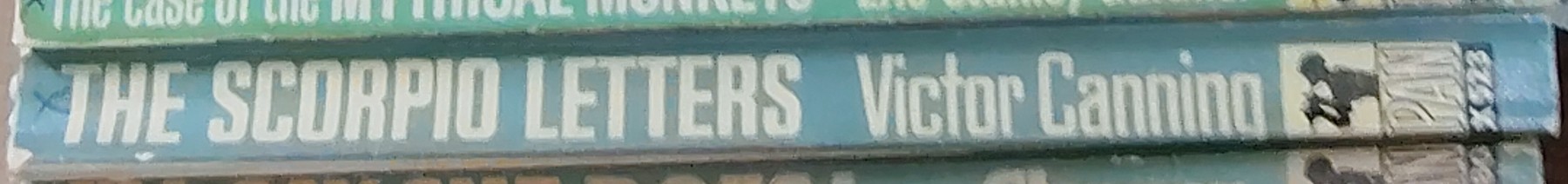 Victor Canning  THE SCORPIO LETTERS spine of book image