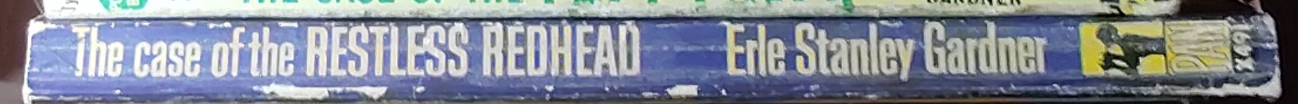 Erle Stanley Gardner  THE CASE OF THE RESTLESS REDHEAD spine of book image