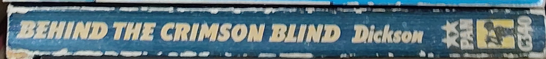 Carter Dickson  BEHIND THE CRIMSON BLIND spine of book image