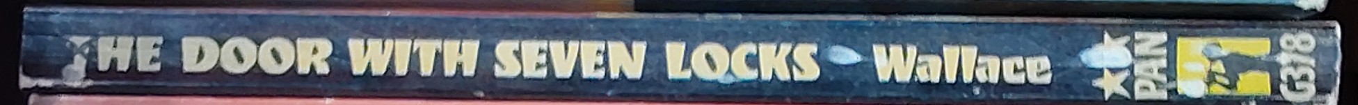 Edgar Wallace  THE DOOR WITH SEVEN LOCKS spine of book image