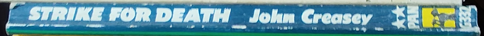 John Creasey  STRIKE FOR DEATH (Inspector West) spine of book image