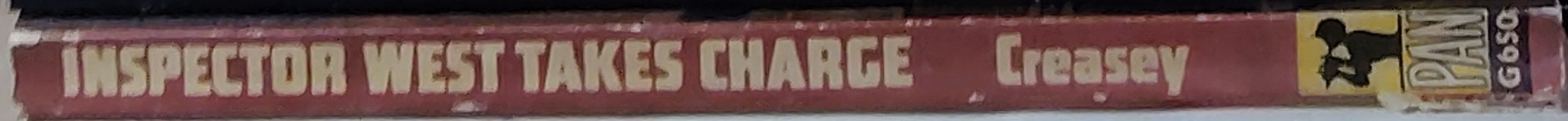 John Creasey  INSPECTOR WEST TAKES CHARGE spine of book image