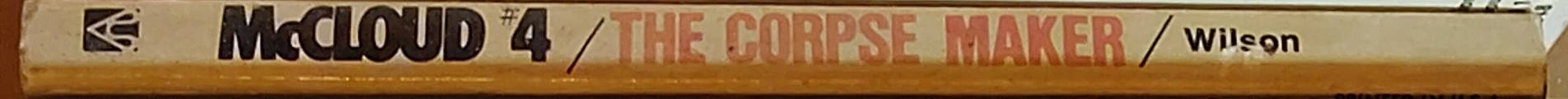 David Wilson  McCLOUD #4: THE CORPSE MAKER spine of book image