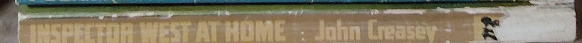 John Creasey  INSPECTOR WEST AT HOME spine of book image