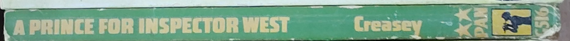 John Creasey  A PRINCE FOR INSPECTOR WEST spine of book image