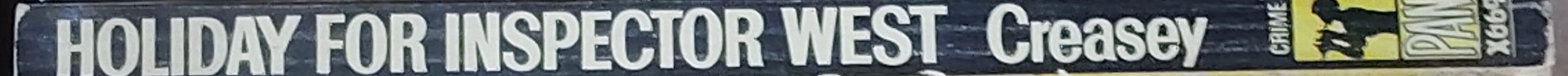 John Creasey  HOLIDAY FOR INSPECTOR WEST spine of book image