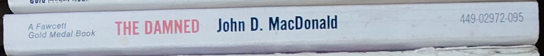 John D. MacDonald  THE DAMNED spine of book image