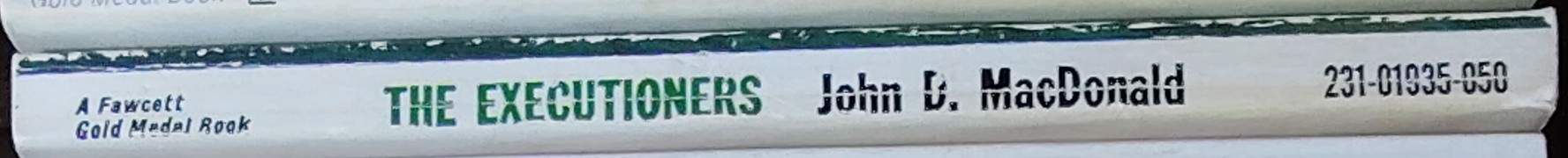 John D. MacDonald  THE EXECUTIONERS spine of book image