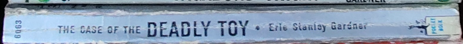 Erle Stanley Gardner  THE CASE OF THE DEADLY TOY spine of book image