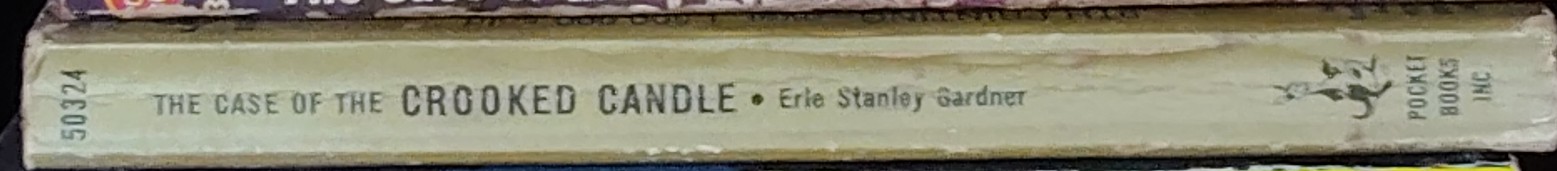Erle Stanley Gardner  THE CASE OF THE CROOKED CANDLE spine of book image