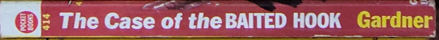 Erle Stanley Gardner  THE CASE OF THE BAITED HOOK spine of book image