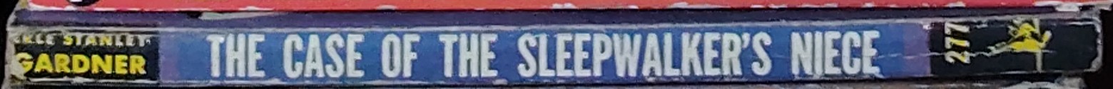 Erle Stanley Gardner  THE CASE OF THE SLEEPWALKER'S NIECE spine of book image