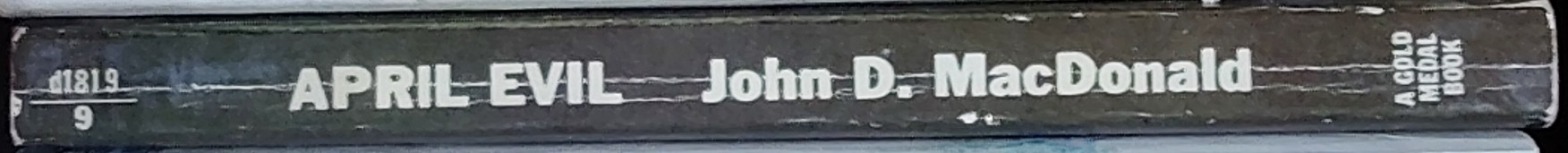 John D. MacDonald  APRIL EVIL spine of book image