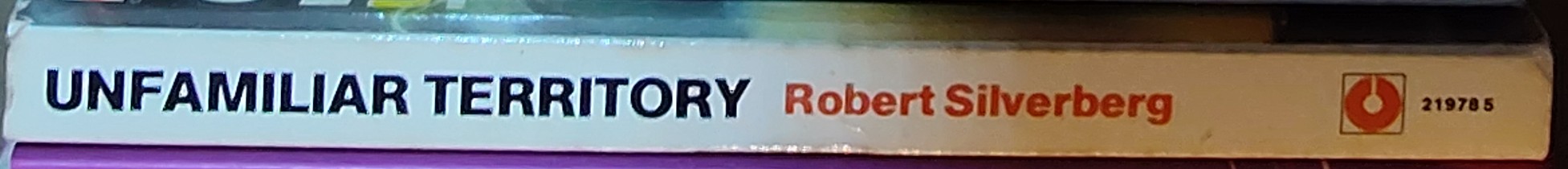 Robert Silverberg  UNFAMILIAR TERRITORY spine of book image