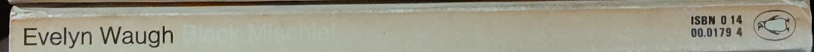 Evelyn Waugh  BLACK MISCHIEF spine of book image