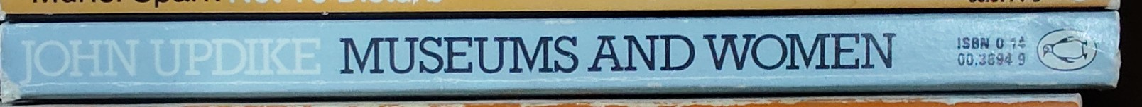 John Updike  MUSEUMS AND WOMEN and other stories spine of book image