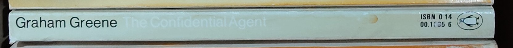 Graham Greene  THE CONFIDENTIAL AGENT spine of book image