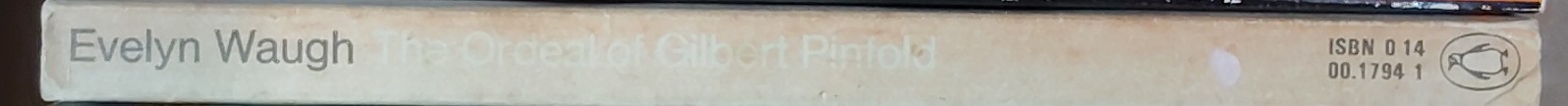 Evelyn Waugh  THE ORDEAL OF GILBERT PINFOLD spine of book image
