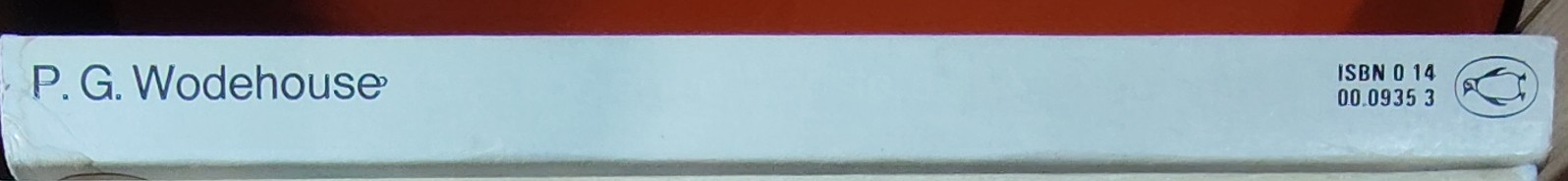 P.G. Wodehouse  THE CODE OF THE WOOSTERS spine of book image