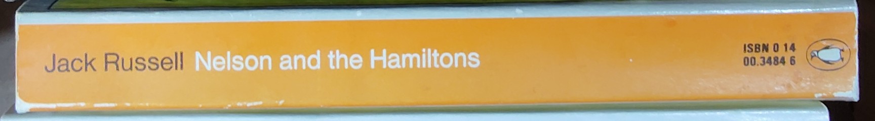 Jack Russell  NELSON AND THE HAMILTONS spine of book image