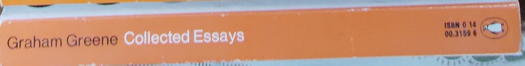 Graham Greene  COLLECTED ESSAYS spine of book image