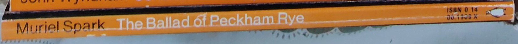 Muriel Spark  THE BALLAD OF PECKHAM RYE spine of book image