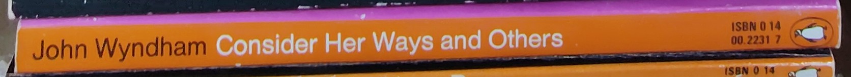 John Wyndham  CONSIDER HER WAYS and others spine of book image