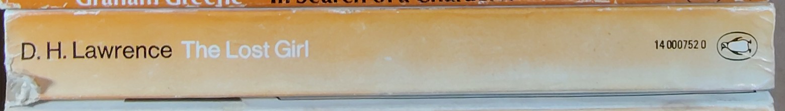 D.H. Lawrence  THE LOST GIRL spine of book image