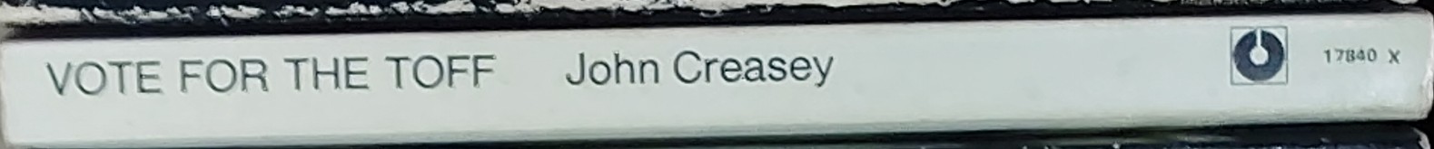 John Creasey  VOTE FOR THE TOFF spine of book image