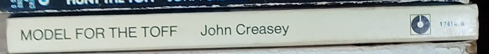 John Creasey  MODEL FOR THE TOFF spine of book image
