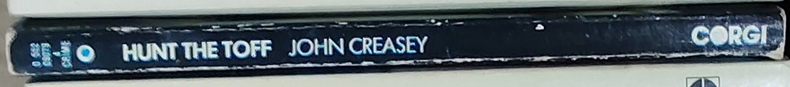 John Creasey  HUNT THE TOFF spine of book image