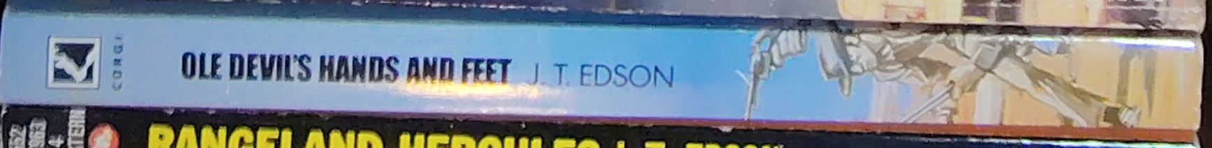 J.T. Edson  OLE DEVIL'S HANDS AND FEET spine of book image