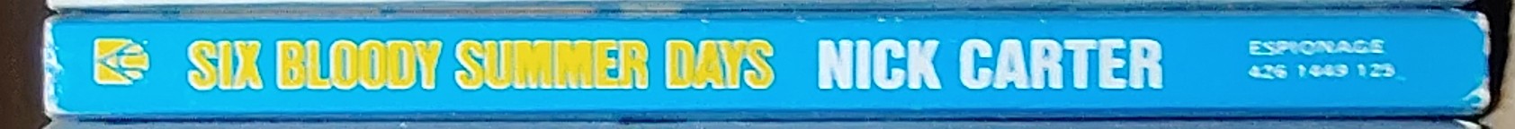 Nick Carter  SIX BLOODY SUMMER DAYS spine of book image