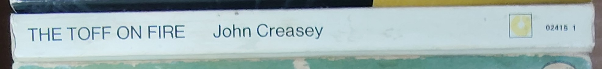 John Creasey  THE TOFF ON FIRE spine of book image