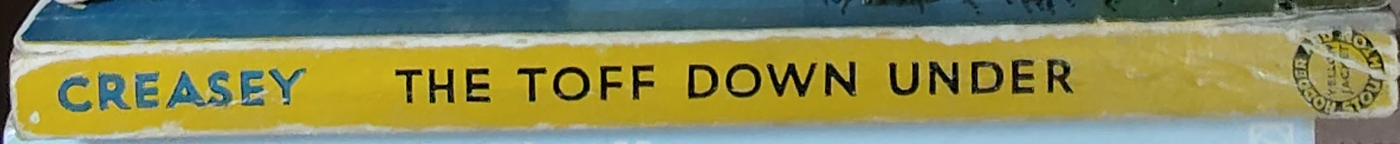 John Creasey  THE TOFF DOWN UNDER spine of book image
