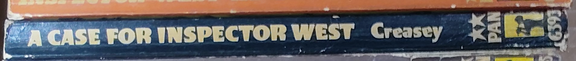 John Creasey  A CASE FOR INSPECTOR WEST spine of book image