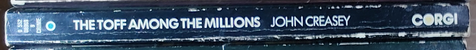 John Creasey  THE TOFF AMONG THE MILLIONS spine of book image