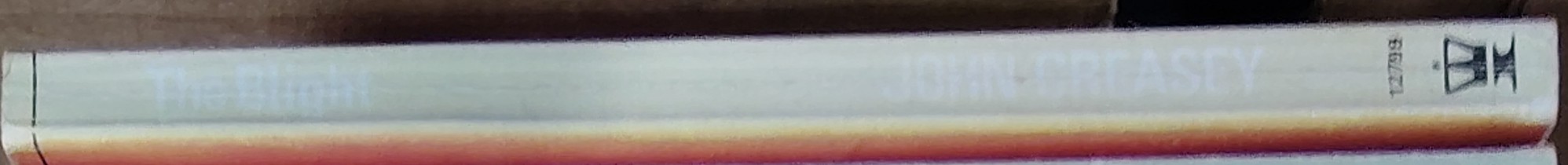 John Creasey  THE BLIGHT (Doctor Palfrey) spine of book image