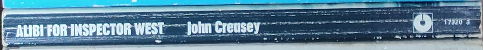 John Creasey  ALIBI FOR INSPECTOR WEST spine of book image